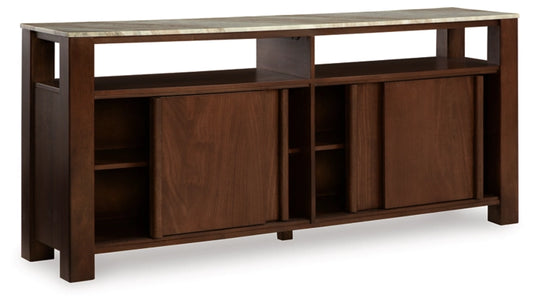 Tobinville Accent Cabinet;Dark Brown