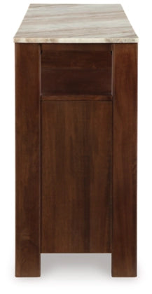 Tobinville Accent Cabinet; Dark Brown
