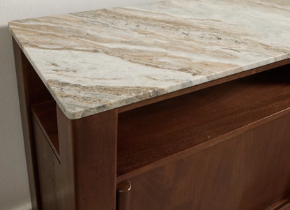 Tobinville Accent Cabinet; Dark Brown