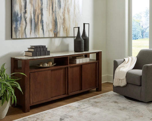 Tobinville Accent Cabinet;Dark Brown