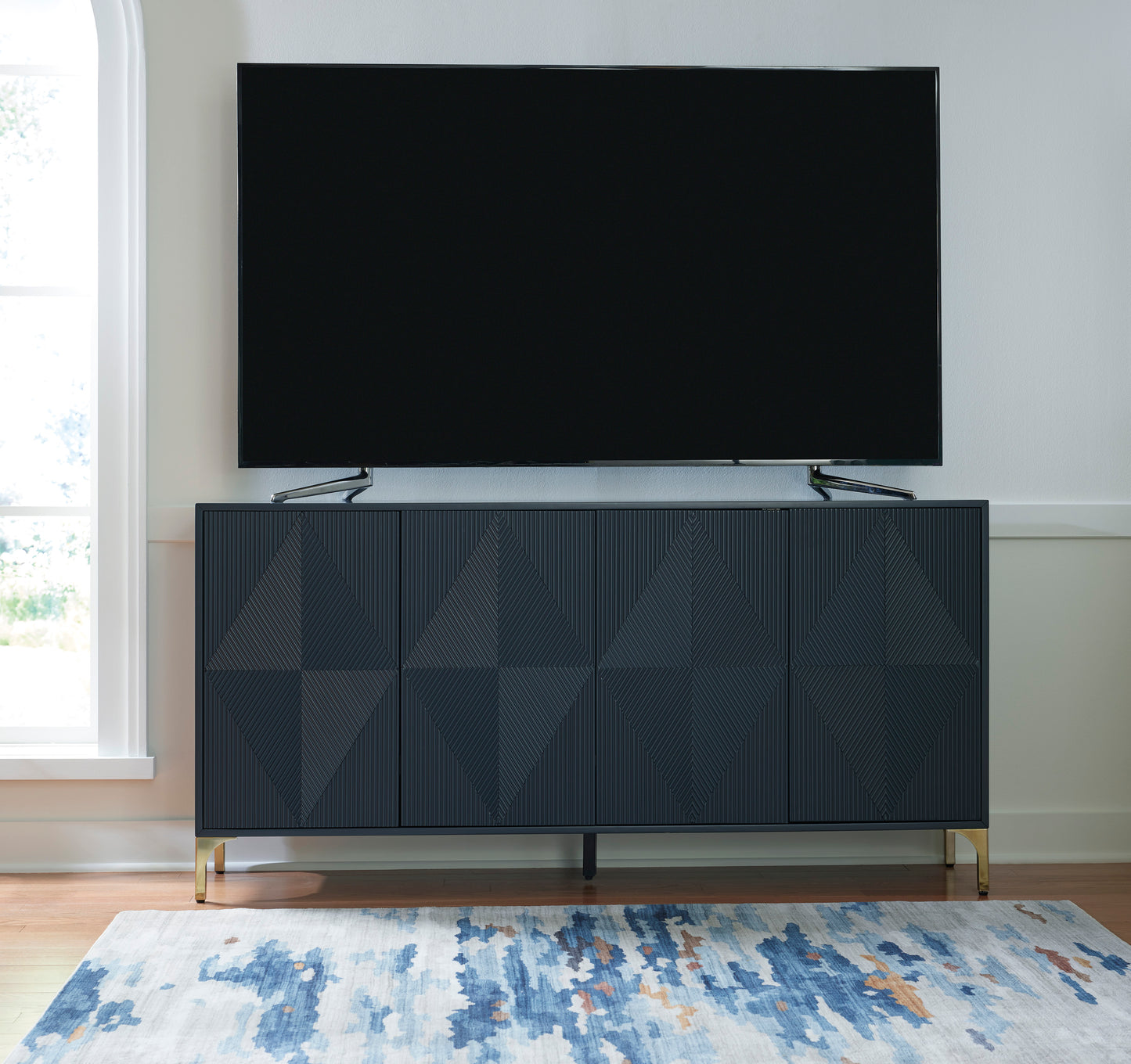 Loirwick Accent Cabinet; Dark Blue
