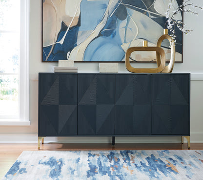 Loirwick Accent Cabinet; Dark Blue