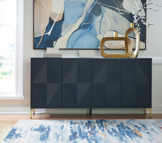 Loirwick Accent Cabinet; Dark Blue