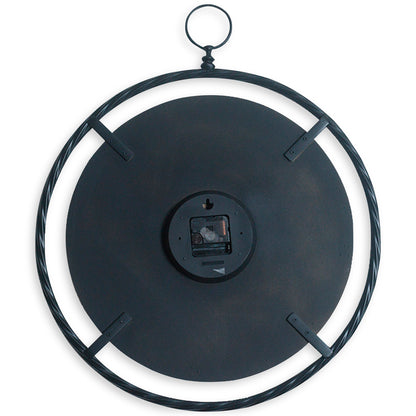 Wall Clock; Black/Brown