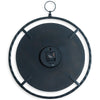 Wall Clock; Black/Brown