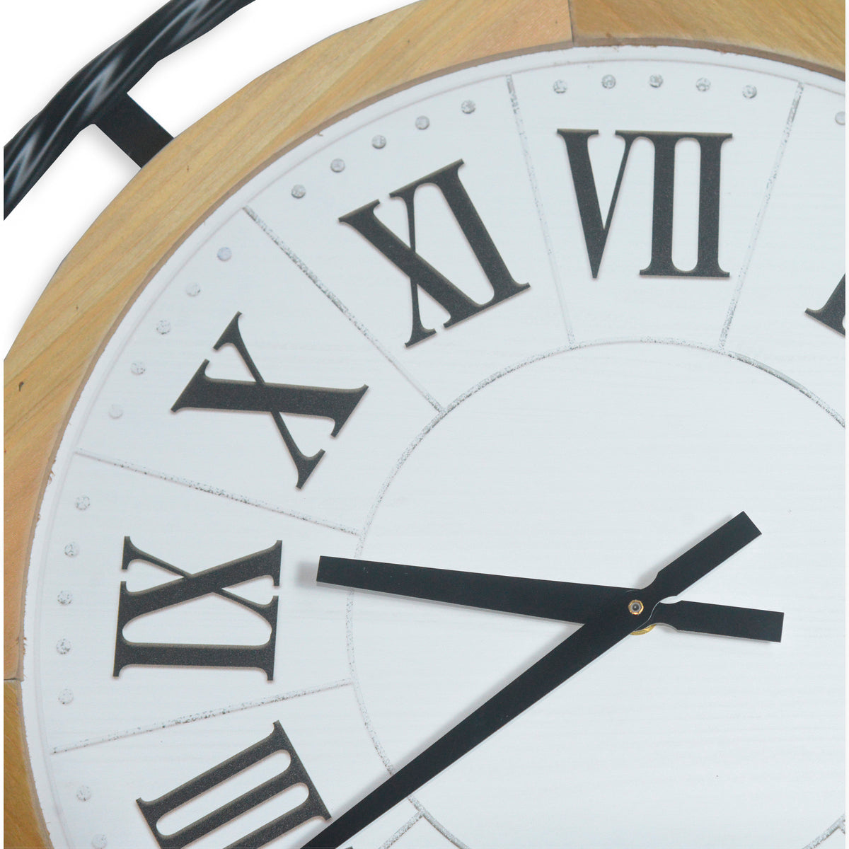 Wall Clock; Black/Brown