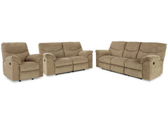 Alphons Reclining Sofa, Loveseat and Recliner; Briar