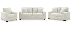 Amesley Sofa Set; Ivory