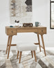 Thadamere Vanity with Stool (Light Brown)