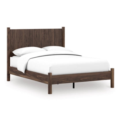 Cadmori King Panel Bed; Brown