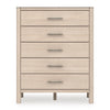 Cadmori Five Drawer Chest; Two-tone