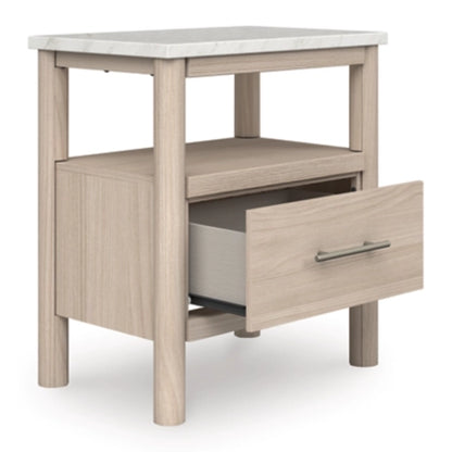 Cadmori One Drawer Night Stand; Two-tone