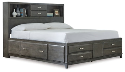 Caitbrook King Storage Bed with 8 Drawers