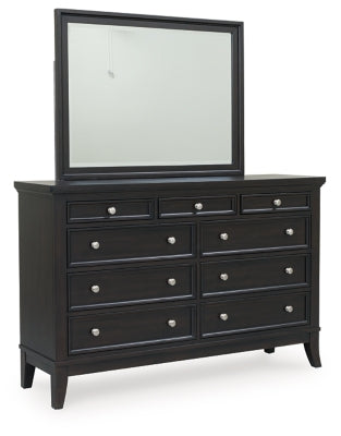 Bambori Dresser and Mirror