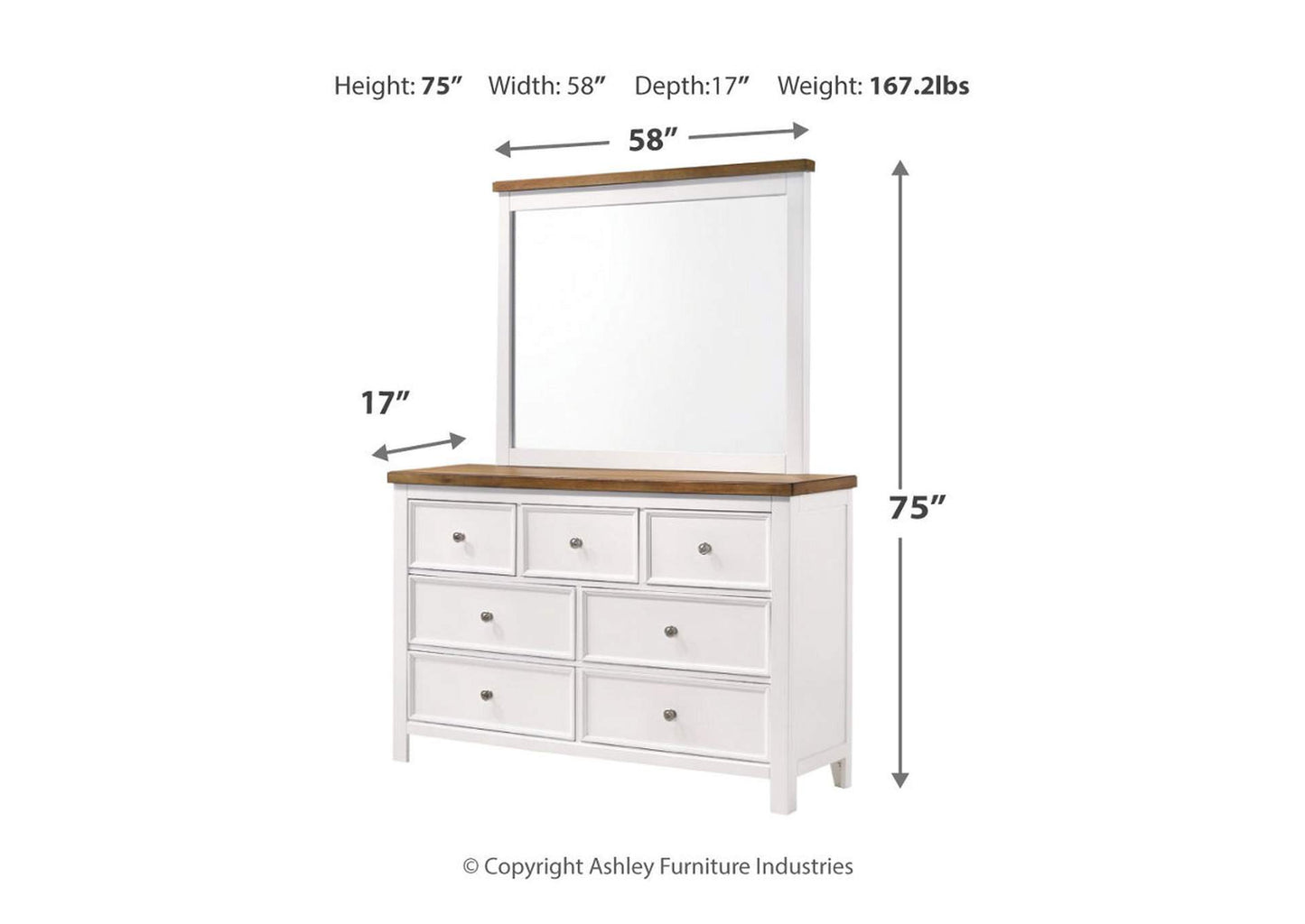 Westconi Dresser and Mirror