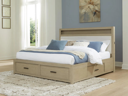 Calmoro Queen Bookcase Bed