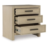 Calmoro Three Drawer Night Stand