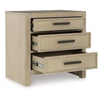 Calmoro Three Drawer Night Stand