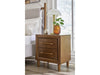 Lyncott Two Drawer Night Stand; Brown