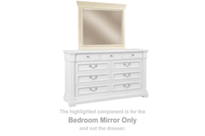 BEDROOM MIRROR-BOLANBURG;ANTIQUE WHITE