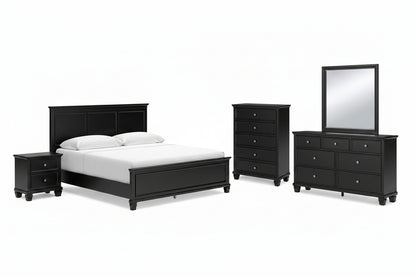 Lanolee King Panel Bed Set