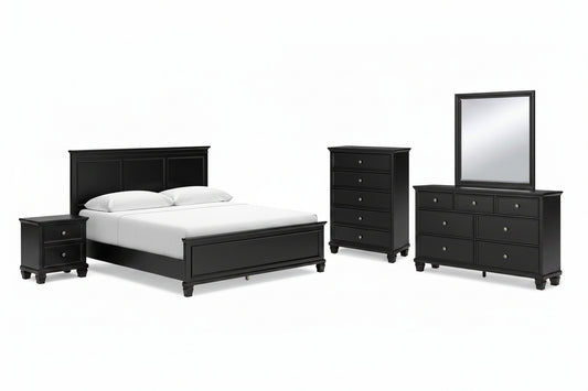 Lanolee King Panel Bed Set