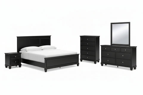 Lanolee King Panel Bed Set