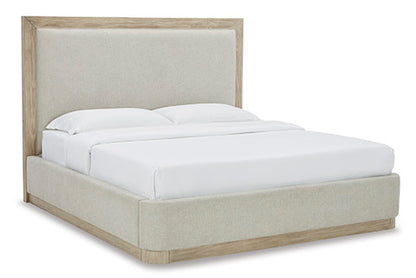 Hennington King Size Bed, Chest of Drawers,Dresser & Mirror and Nightstand