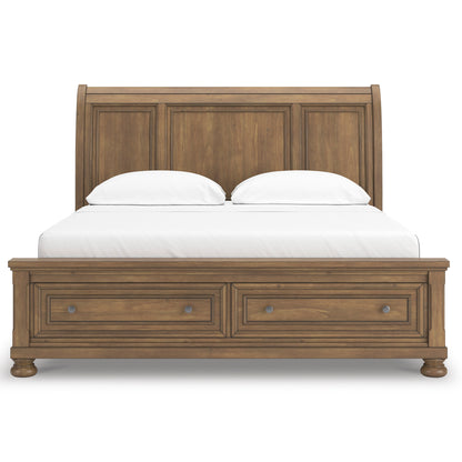 Vandenmore California King Sleigh Bed with Storage Set