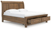 Vandenmore King Sleigh Bed with Storage