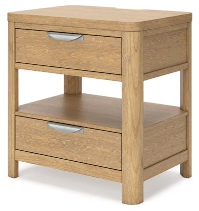Rencott Nightstand; Light Brown