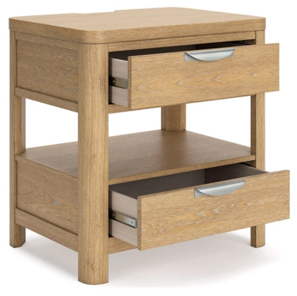 Rencott Nightstand; Light Brown