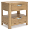 Rencott Nightstand; Light Brown