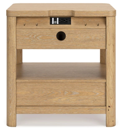 Rencott Nightstand; Light Brown