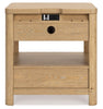 Rencott Nightstand; Light Brown