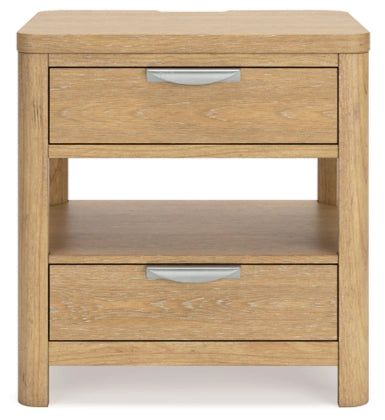 Rencott Nightstand; Light Brown