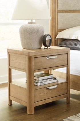 Rencott Nightstand; Light Brown