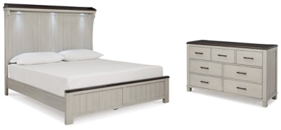 Darborn King Panel Bed with Dresser