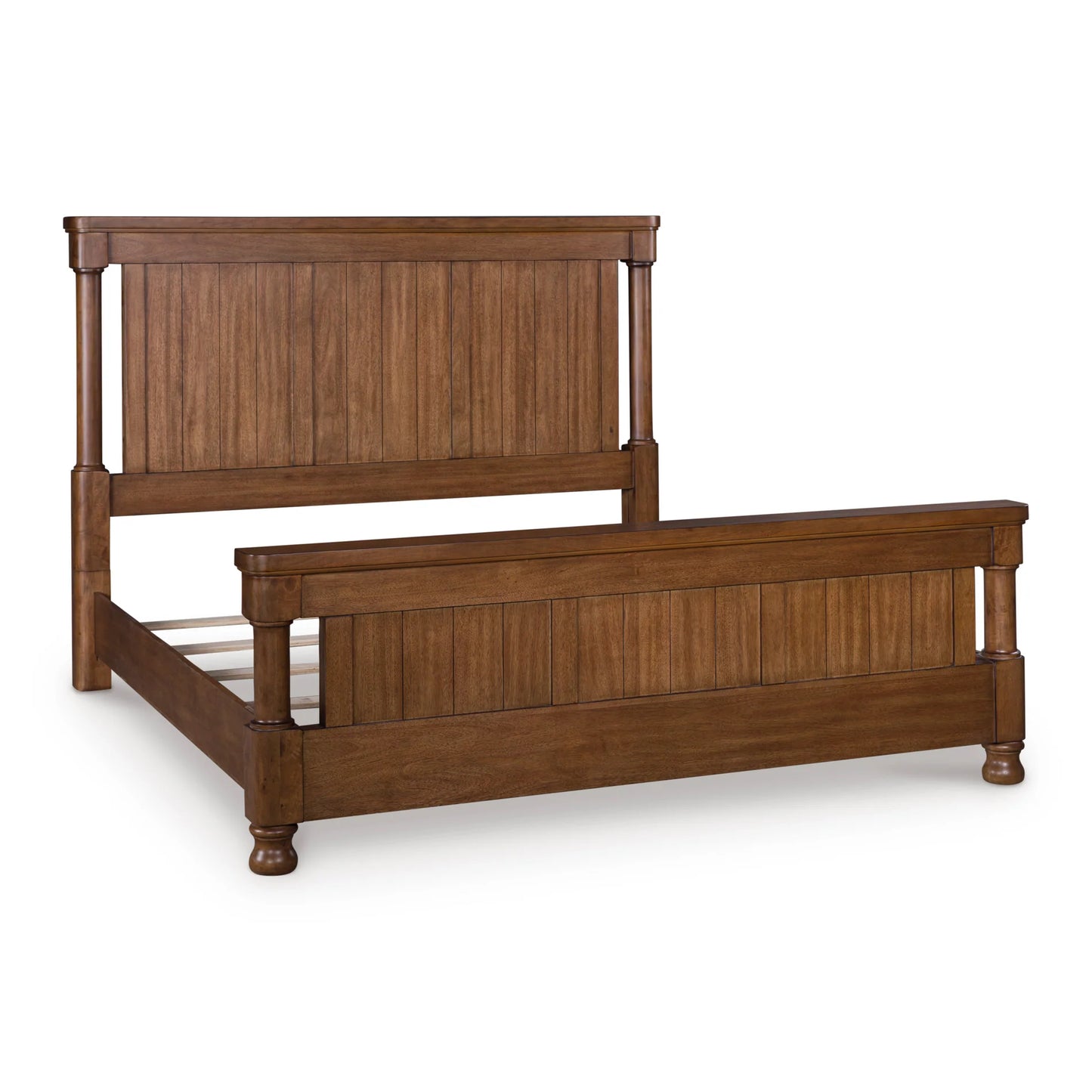Chadworth King Poster Bed; Brown