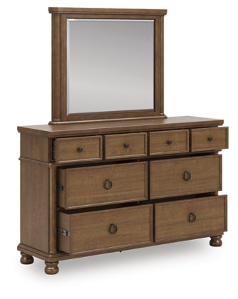 Chadworth Dresser and Mirror; Brown