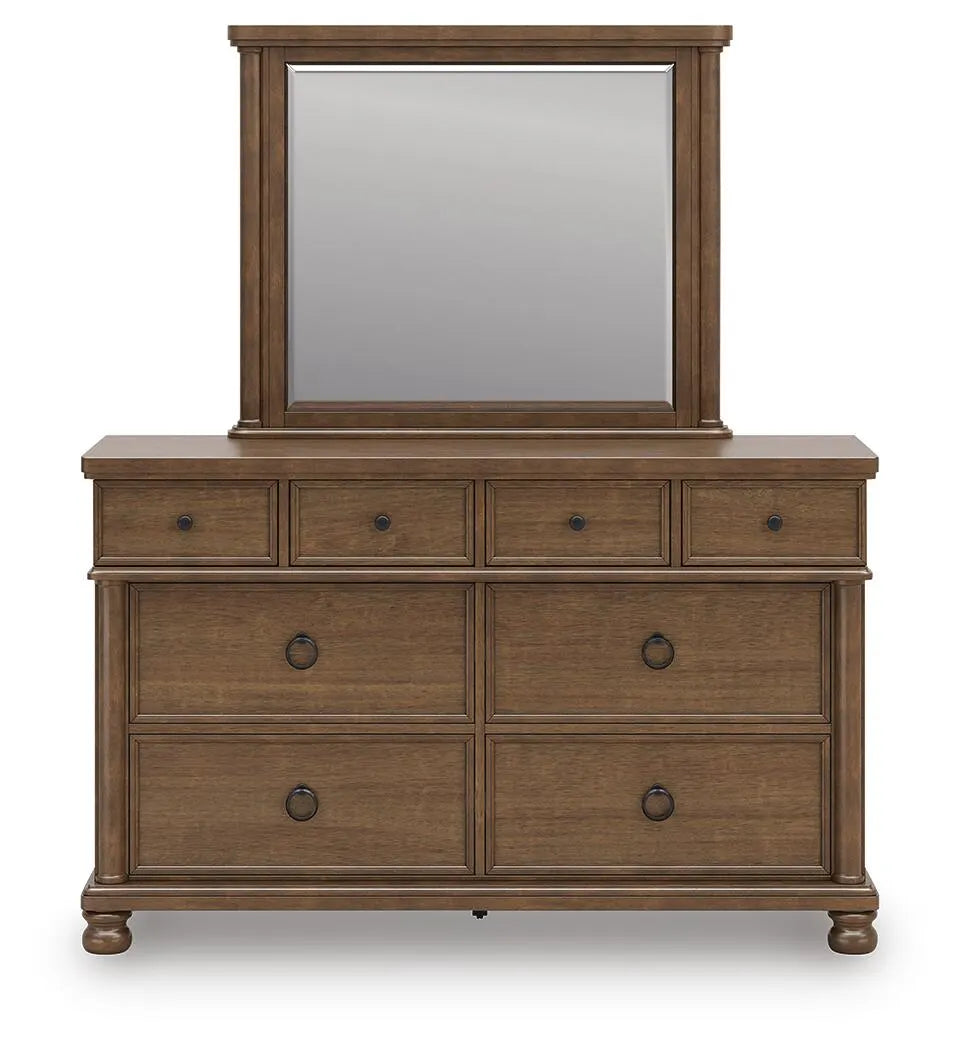 Chadworth Dresser and Mirror; Brown