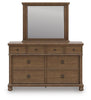 Chadworth Dresser and Mirror; Brown