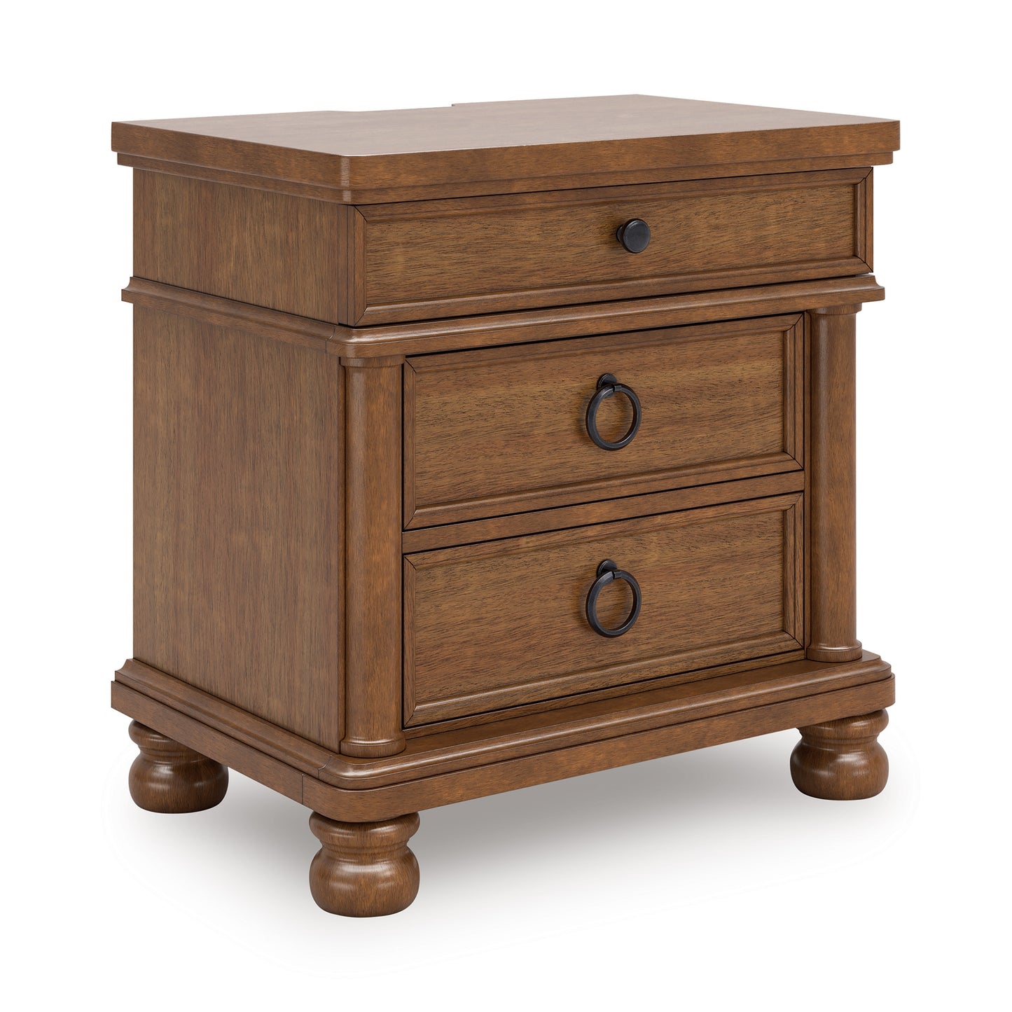 Chadworth King Poster Bed Set; Brown