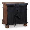 Chadworth Three Drawer Night Stand; Brown