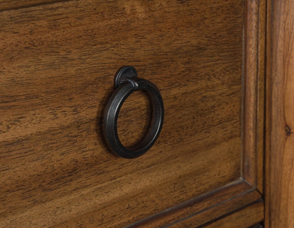 Chadworth Five Drawer Chest; Brown