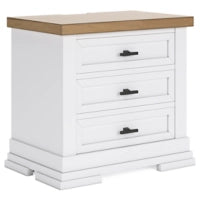 Ashbryn Three Drawer Night Stand