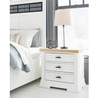 Ashbryn Three Drawer Night Stand