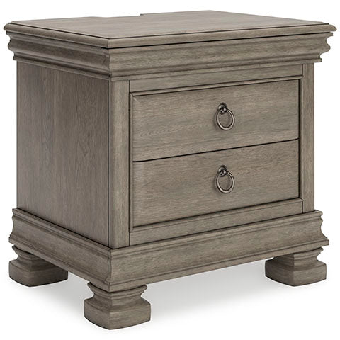 Lexorne King Size Bed, Chest of Drawers, Dresser & Mirror and Nightstand