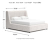 Neo Queen Upholstered Platform Bed