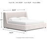 Neo King Upholstered Platform Bed